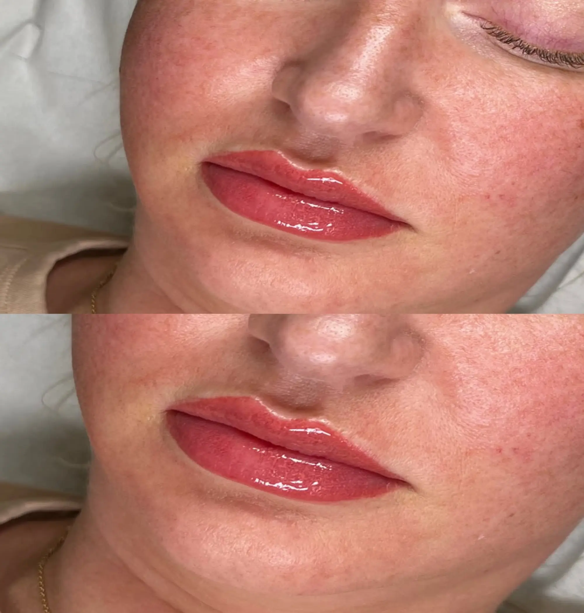 lip tattoo process at brisbane studio